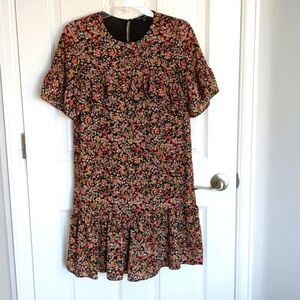 Alison Andrews Floral Ruffle Dress - M